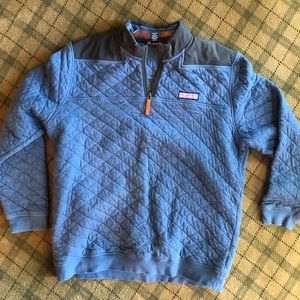 Vineyard Vines Mens Quilted Pullover